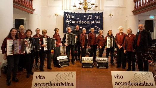 Vita Accordeonistica β83 viert 40-jarig bestaan met jubileumconcert in Ontmoetingskerk π