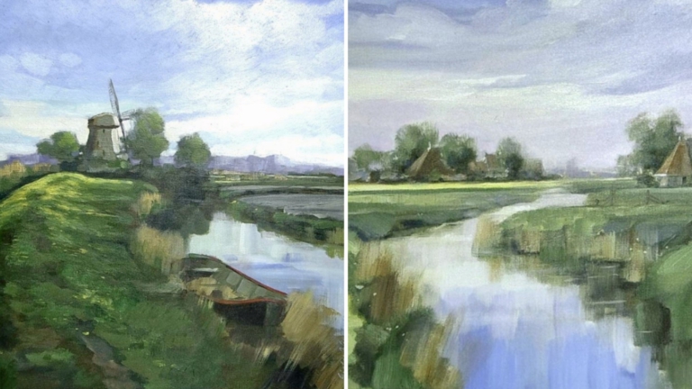 Kunstschilder Sietse Wiersma exposeert in Kunstkerk Dijk en Waard π