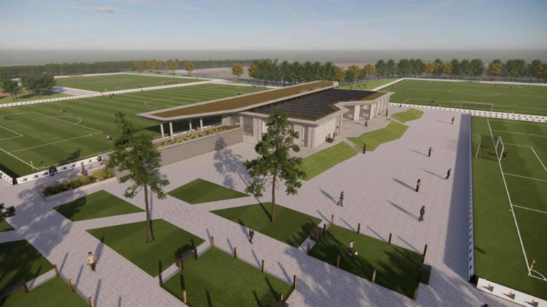 Mooie plannen voor sportcomplex VV Egmond, maar ze kosten inmiddels miljoen euro extra