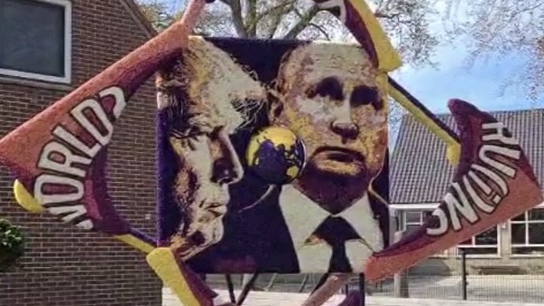 Wup-Inn prikt raak met Trump en Poetin: hoofdprijs op 71e Bloemendagen Limmen voor mooiste mozaïek