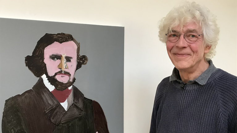 Victoriefonds Oeuvreprijs voor Emo Verkerk, uitreiking bij opening expositie in Stedelijk Museum