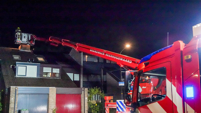 Rookontwikkeling in woning Heerhugowaard door schoorsteenbrand