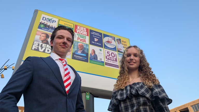 Danja en Matthew: te jong om te stemmen, maar wél verkiesbaar in Dijk en Waard en Alkmaar