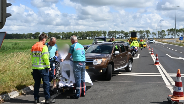 Kop-staartbotsing op afrit A9 bij Uitgeest, bestuurder onder invloed