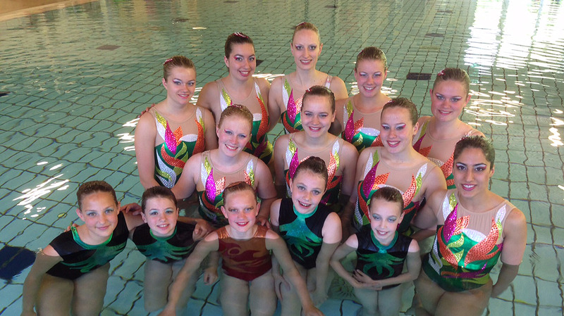 Rijke medailleoogst voor synchroonzwemsters DAW