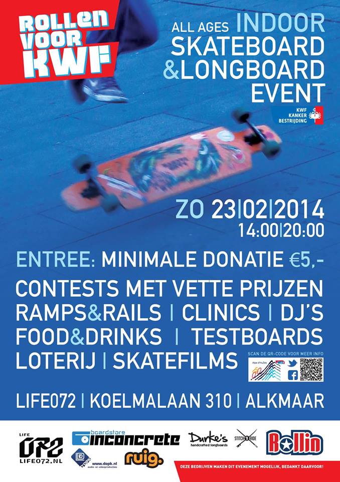 rollen voor het kwf flyer